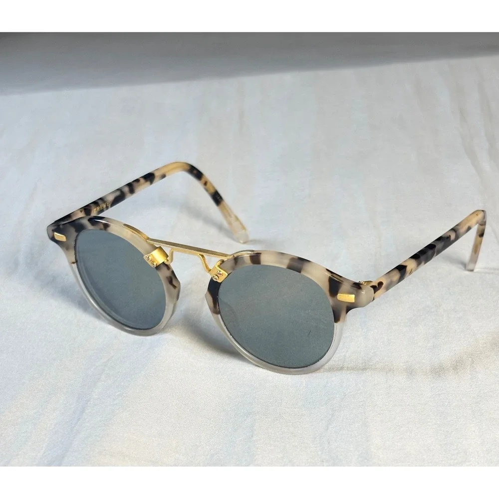 KREWE St. Louis Sunglasses *frames only* women's Oyster Tortoise 24K Gold